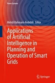 Cover von Applications of Artificial Intelligence in Planning and Operation of Smart Grids