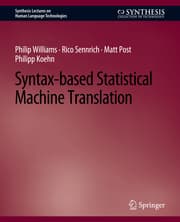 Cover von Syntax-based Statistical Machine Translation