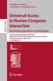 Cover von Universal Access in Human-Computer Interaction. Novel Design Approaches and Technologies
