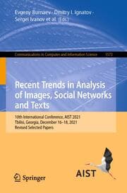 Cover von Recent Trends in Analysis of Images, Social Networks and Texts