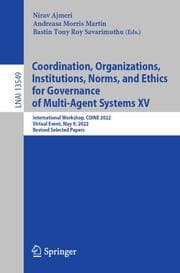 Cover von Coordination, Organizations, Institutions, Norms, and Ethics for Governance of Multi-Agent Systems XV