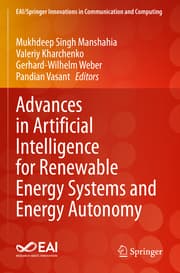 Cover von Advances in Artificial Intelligence for Renewable Energy Systems and Energy Autonomy