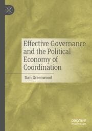 Cover von Effective Governance and the Political Economy of Coordination