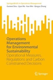 Cover von Operations Management for Environmental Sustainability