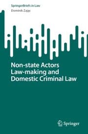 Cover von Non-state Actors Law-making and Domestic Criminal Law