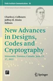 Cover von New Advances in Designs, Codes and Cryptography