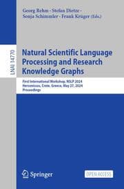 Cover von Natural Scientific Language Processing and Research Knowledge Graphs