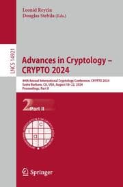 Cover von Advances in Cryptology - CRYPTO 2024