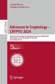 Cover von Advances in Cryptology - CRYPTO 2024