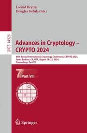 Cover von Advances in Cryptology - CRYPTO 2024