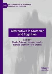 Cover von Alternatives in Grammar and Cognition