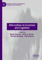 Cover von Alternatives in Grammar and Cognition
