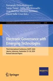 Cover von Electronic Governance with Emerging Technologies