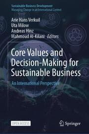 Cover von Core Values and Decision-Making for Sustainable Business
