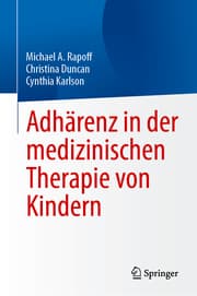 Cover von Adhärenz in der medizinischen Therapie von Kindern
