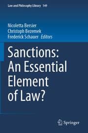 Cover von Sanctions: An Essential Element of Law?