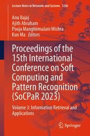 Cover von Proceedings of the 15th International Conference on Soft Computing and Pattern Recognition (SoCPaR 2023)
