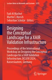 Cover von Designing the Conceptual Landscape for a XAIR Validation Infrastructure