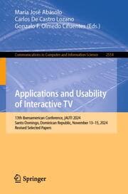 Cover von Applications and Usability of Interactive TV
