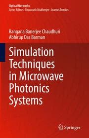 Cover von Simulation Techniques in Microwave Photonics Systems