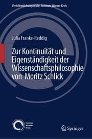 Cover von Zur Kontinuität und Eigenständigkeit der Wissenschaftsphilosophie von Moritz Schlick