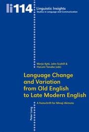 Cover von Language Change and Variation from Old English to Late Modern English