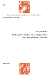 Cover von Philologische Studien zu den Papstbriefen des 'Codex epistolaris Karolinus'