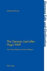 Cover von The German Lied after Hugo Wolf
