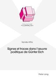 Cover von Signes et traces dans l'uvre poétique de Günter Eich