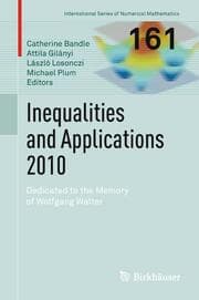 Cover von Inequalities and Applications '10