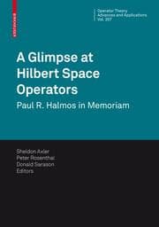 Cover von A Glimpse at Hilbert Space Operators