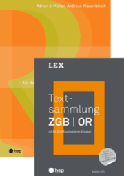 Cover von 'Textsammlung ZGB - OR' und 'Recht'