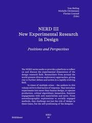 Cover von NERD III - New Experimental Research in Design
