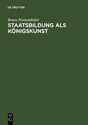 Cover von Staatsbildung aus Königskunst