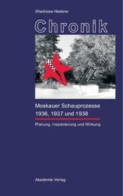 Cover von Chronik der Moskauer Schauprozesse 1936,1937 und 1938