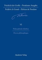 Cover von Philosophische Schriften - Oeuvres philosophiques
