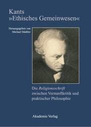 Cover von Kants 'Ethisches Gemeinwesen'