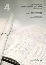 Cover von Geschichte der Universität zu Berlin 1810-2010