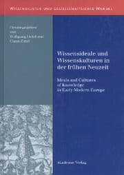 Cover von Wissensideale und Wissenskulturen in der Frühen Neuzeit