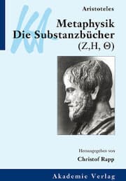 Cover von Aristoteles: Metaphysik. Die Substanzbücher (Zeta, Eta, Theta)