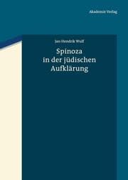 Cover von Spinoza in der jüdischen Aufklärung