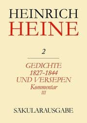 Cover von Gedichte 1827-1844 und Versepen. Kommentar III