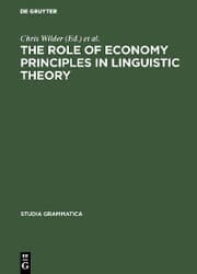 Cover von The Role of Economy Principles in Linguistic Theory