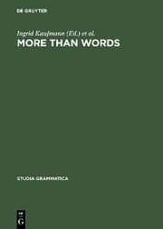 Cover von More than Words