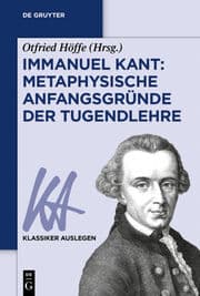 Cover von Immanuel Kant: Metaphysische Anfangsgründe der Tugendlehre