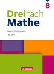 Cover von Dreifach Mathe - Baden-Württemberg - 8. Schuljahr