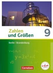 Cover von Zahlen und Größen - Berlin und Brandenburg - 9. Schuljahr