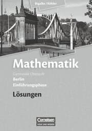 Cover von Bigalke/Köhler: Mathematik - Berlin - Ausgabe 2010 - Einführungsphase