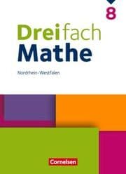 Cover von Dreifach Mathe - Nordrhein-Westfalen - Ausgabe 2022 - 8. Schuljahr