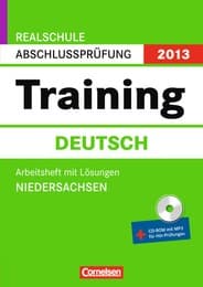 Cover von Realschule Abschlussprüfung 2013 - Training Deutsch, Ni